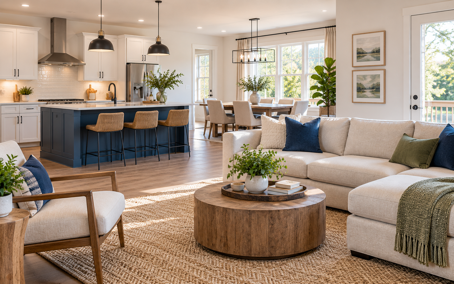 Clean, professionally maintained residential property interior